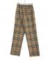Burberry's (バーバリーズ) ノヴァチェックパンツ ブラウン サイズ:M：12000円
