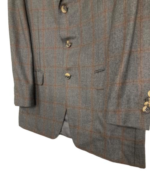 ERMENEGILDO ZEGNA（エルメネジルド・ゼニア）ERMENEGILDO ZEGNA (エルメネジルド・ゼニア) カシミア3Bジャケット グレー サイズ:50の古着・服飾アイテム