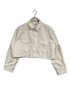 LEE×MIESROHEリー×ミースロエ）の古着「ショート丈デニムシャツ」｜ホワイト