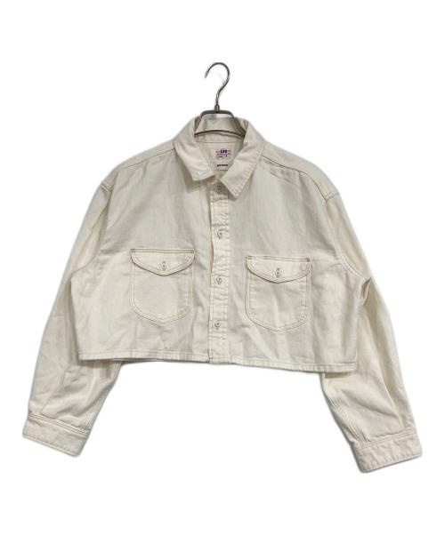 LEE（リー）LEE (リー) MIESROHE (ミースロエ) ショート丈デニムシャツ ホワイト サイズ:FREEの古着・服飾アイテム