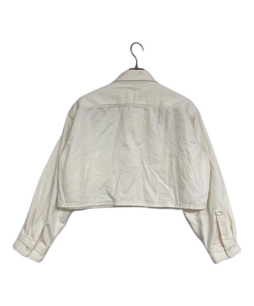 LEE（リー）LEE (リー) MIESROHE (ミースロエ) ショート丈デニムシャツ ホワイト サイズ:FREEの古着・服飾アイテム