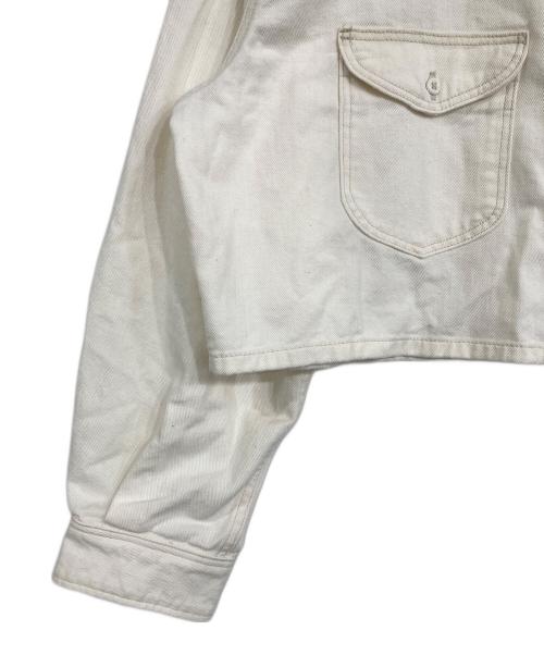 LEE（リー）LEE (リー) MIESROHE (ミースロエ) ショート丈デニムシャツ ホワイト サイズ:FREEの古着・服飾アイテム