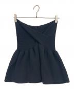 AEWEN MATOPHイウエン マトフ）の古着「ニット バルーン ビスチェ」｜ブラック