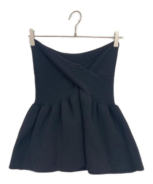 AEWEN MATOPH（イウエン マトフ）AEWEN MATOPH (イウエン マトフ) ニット バルーン ビスチェ ブラック サイズ:表記無しの古着・服飾アイテム