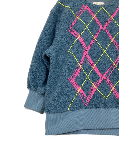 SUM1 STYLE（スミスタイル）SUM1 STYLE (スミスタイル) ボアスウェット ブルー サイズ:FREEの古着・服飾アイテム