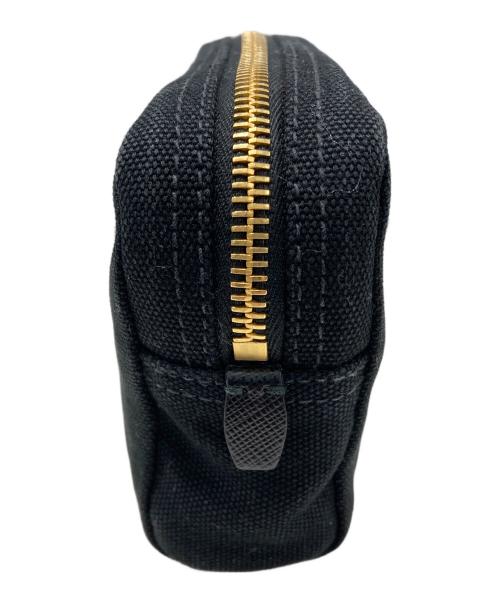 PRADA（プラダ）PRADA (プラダ) キャンバスポーチ ブラックの古着・服飾アイテム