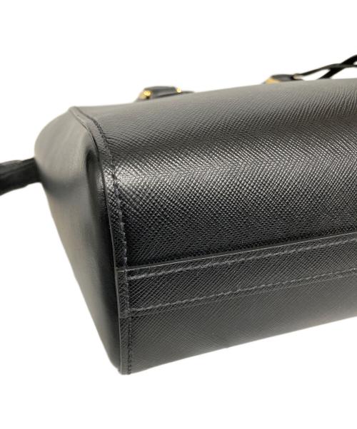 PRADA（プラダ）PRADA (プラダ) SAFFIANO SOFT　2WAYショルダーバッグ ブラックの古着・服飾アイテム
