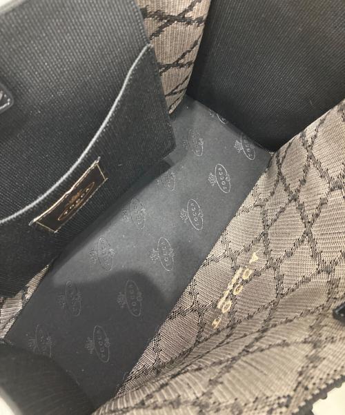 TOCCA（トッカ）TOCCA (トッカ) CHECKER CLOVER KNITBAG ブラック×ベージュ サイズ:Fの古着・服飾アイテム