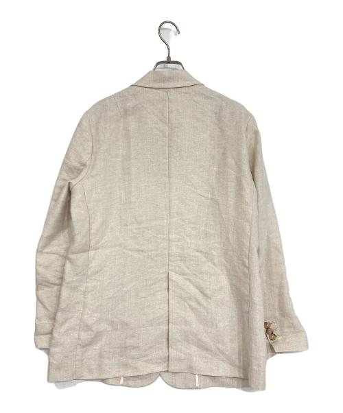 NOLLEY'S sophi（ノーリーズソフィー）NOLLEY'S sophi (ノーリーズソフィー) ラメリネンライトオーバージャケット ベージュ サイズ:36の古着・服飾アイテム