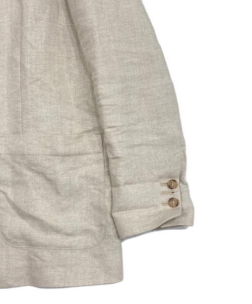 NOLLEY'S sophi（ノーリーズソフィー）NOLLEY'S sophi (ノーリーズソフィー) ラメリネンライトオーバージャケット ベージュ サイズ:36の古着・服飾アイテム