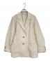 NOLLEY'S sophi（ノーリーズソフィー）の古着「ラメリネンライトオーバージャケット」｜ベージュ