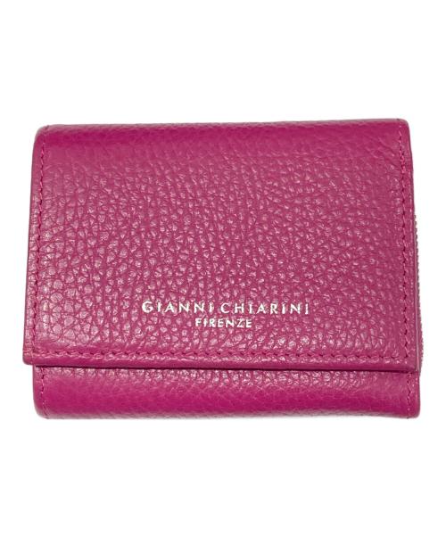 GIANNI CHIARINI（ジャンニ キアリーニ）GIANNI CHIARINI (ジャンニ キアリーニ) コンパクト財布 パープルの古着・服飾アイテム