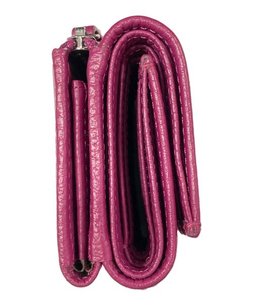 GIANNI CHIARINI（ジャンニ キアリーニ）GIANNI CHIARINI (ジャンニ キアリーニ) コンパクト財布 パープルの古着・服飾アイテム