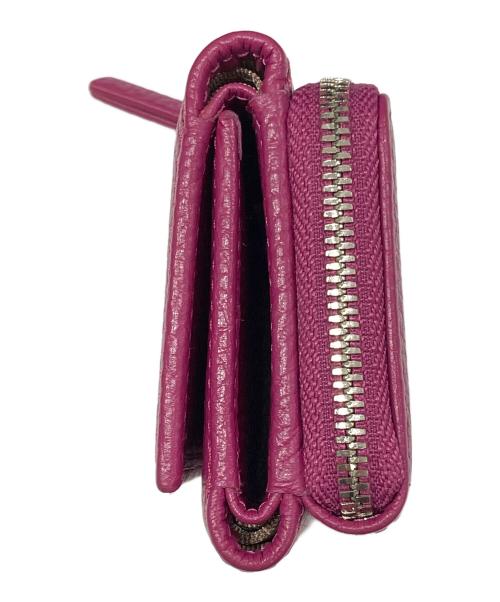 GIANNI CHIARINI（ジャンニ キアリーニ）GIANNI CHIARINI (ジャンニ キアリーニ) コンパクト財布 パープルの古着・服飾アイテム