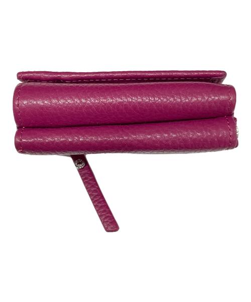 GIANNI CHIARINI（ジャンニ キアリーニ）GIANNI CHIARINI (ジャンニ キアリーニ) コンパクト財布 パープルの古着・服飾アイテム