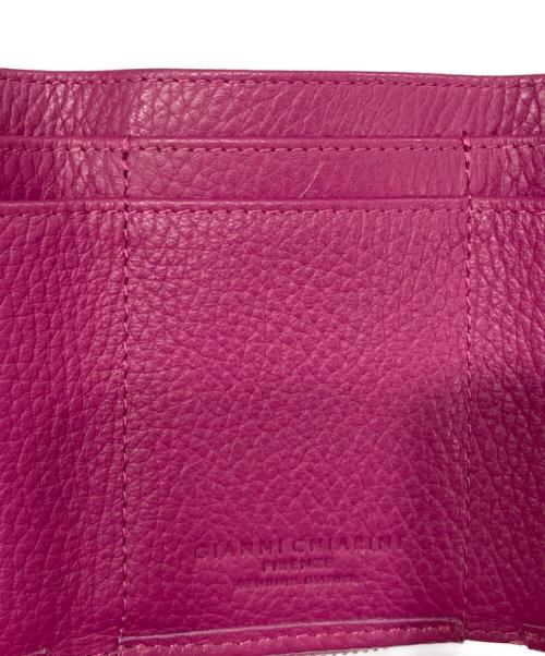 GIANNI CHIARINI（ジャンニ キアリーニ）GIANNI CHIARINI (ジャンニ キアリーニ) コンパクト財布 パープルの古着・服飾アイテム