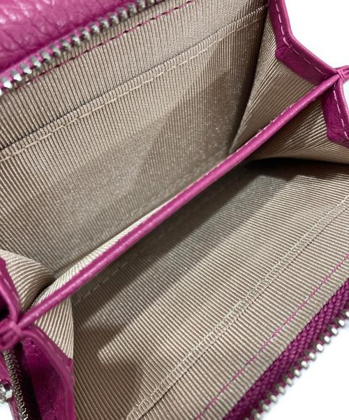 GIANNI CHIARINI（ジャンニ キアリーニ）GIANNI CHIARINI (ジャンニ キアリーニ) コンパクト財布 パープルの古着・服飾アイテム