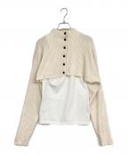 RIM.ARKリムアーク）の古着「Tank set knit tops」｜ベージュ