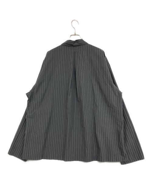 WITH OR WITHOUT（ウィズオアウィザウト）WITH OR WITHOUT (ウィズオアウィザウト) ロングスリーブシルクシャツ グレー サイズ:3の古着・服飾アイテム