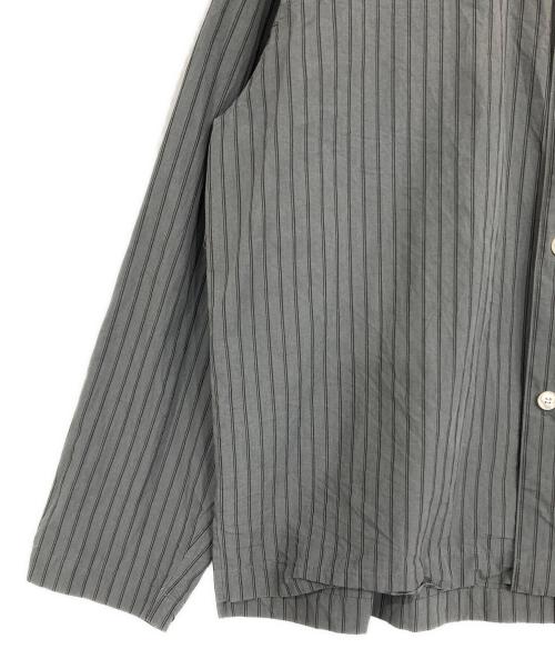 WITH OR WITHOUT（ウィズオアウィザウト）WITH OR WITHOUT (ウィズオアウィザウト) ロングスリーブシルクシャツ グレー サイズ:3の古着・服飾アイテム