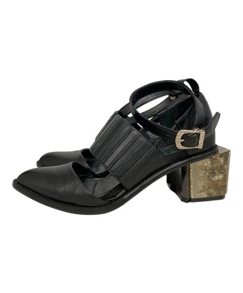 MABATAKI美雨（マバタキミウ）MABATAKI美雨 (マバタキミウ) サンダル ブラック サイズ:36の古着・服飾アイテム