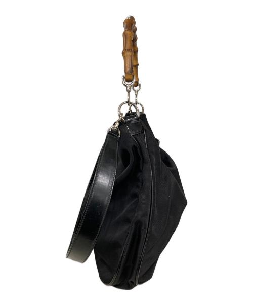 GUCCI（グッチ）GUCCI (グッチ) バンブー2WAYバッグ ブラックの古着・服飾アイテム