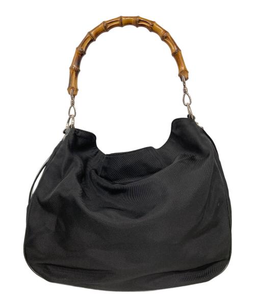 GUCCI（グッチ）GUCCI (グッチ) バンブー2WAYバッグ ブラックの古着・服飾アイテム