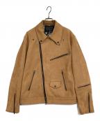 JACKROSEジャックローズ）の古着「ライダースジャケット　The Rolling Stones」｜ブラウン