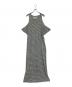 MM6 Maison Margiela（エムエムシックスメゾンマルジェラ）の古着「ボーダーノースリーブワンピース」｜グレー