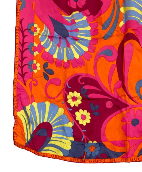 GUCCI（グッチ）GUCCI (グッチ) シルクスカーフ レッドの古着・服飾アイテム