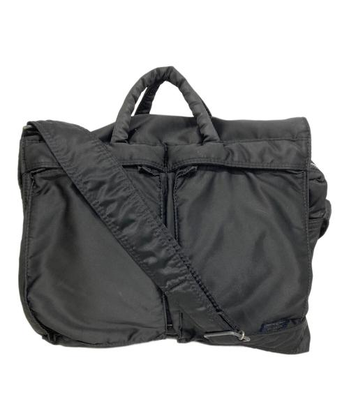 PORTER（ポーター）PORTER (ポーター) タンカー2WAYフラップメッセンジャーバッグ ブラックの古着・服飾アイテム