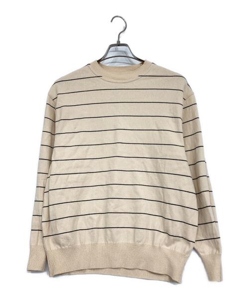 Yonetomi NEW BASIC（ヨネトミニューベーシック）Yonetomi NEW BASIC (ヨネトミニューベーシック) WAVE COTTON KNIT PULLOVER ベージュ サイズ:1の古着・服飾アイテム