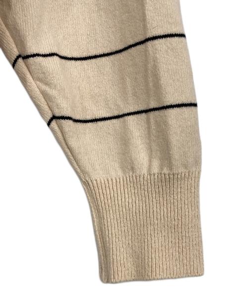 Yonetomi NEW BASIC（ヨネトミニューベーシック）Yonetomi NEW BASIC (ヨネトミニューベーシック) WAVE COTTON KNIT PULLOVER ベージュ サイズ:1の古着・服飾アイテム