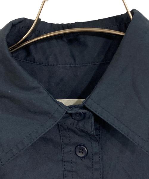 LEE MATHEWS（リー マシュー）LEE MATHEWS (リー マシュー) パネル ギンガムチェック シャツワンピース ネイビーの古着・服飾アイテム