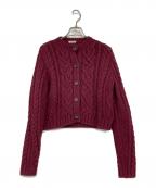 MIU MIUミュウミュウ）の古着「丸首ニットカーディガン」｜ブラウン