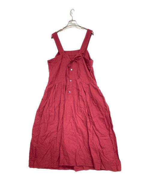 gasa grue（ガサグルー）GASA GRUE (ガサグルー) チェック柄ワンピース レッド サイズ:FREEの古着・服飾アイテム