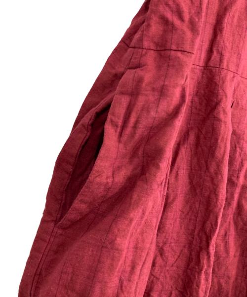 gasa grue（ガサグルー）GASA GRUE (ガサグルー) チェック柄ワンピース レッド サイズ:FREEの古着・服飾アイテム