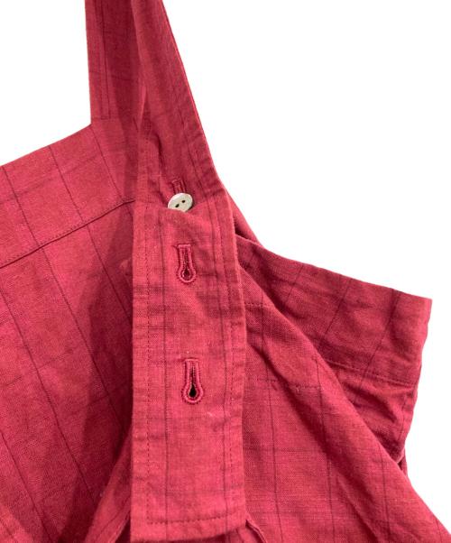 gasa grue（ガサグルー）GASA GRUE (ガサグルー) チェック柄ワンピース レッド サイズ:FREEの古着・服飾アイテム