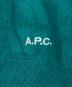 中古・古着 A.P.C. (アーペーセー) コットンカシミヤボーダーニット グリーン サイズ:S：4000円