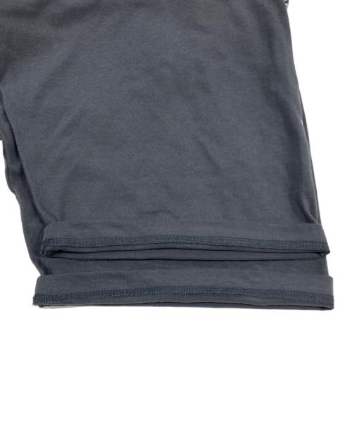 Yohji Yamamoto pour homme（ヨウジヤマモト プールオム）Yohji Yamamoto pour homme (ヨウジヤマモト プールオム) COMBED SINGLE JERSEY HENRY THREE QUARTER SLEEVE グレー サイズ:3の古着・服飾アイテム