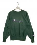 Championチャンピオン）の古着「90’sリバースウィーブスウェット」｜グリーン