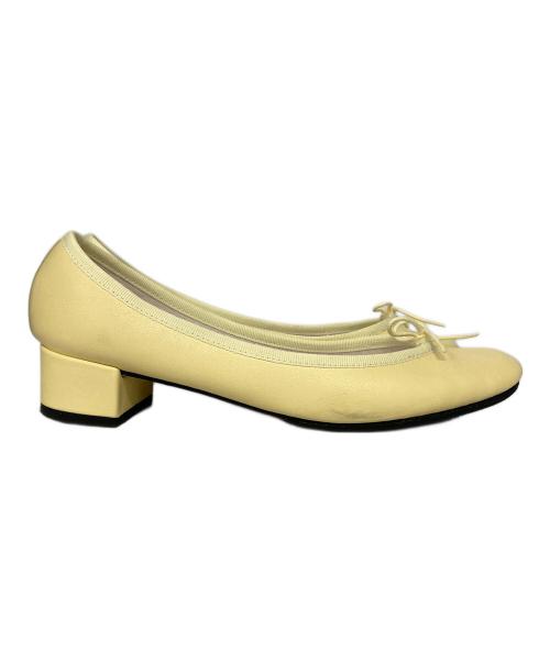 repetto（レペット）repetto (レペット) チャンキーヒールパンプス イエロー サイズ:38 1/2の古着・服飾アイテム