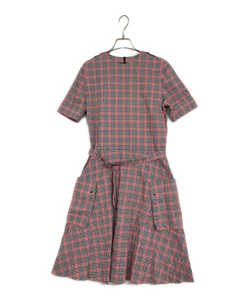 maison kitsune（メゾンキツネ）maison kitsune (メゾンキツネ) シャツワンピース レッド サイズ:38の古着・服飾アイテム