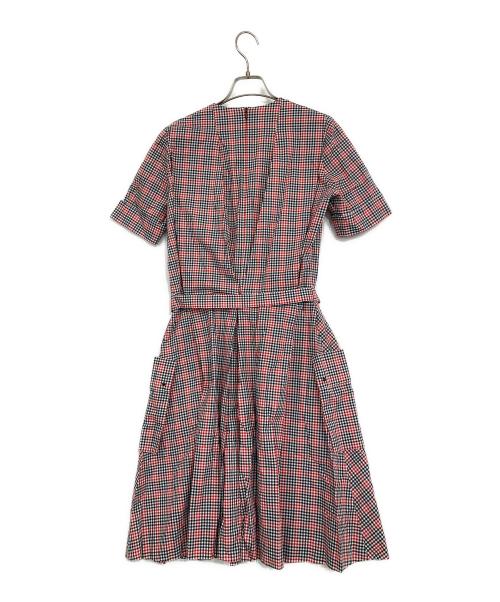 maison kitsune（メゾンキツネ）maison kitsune (メゾンキツネ) シャツワンピース レッド サイズ:38の古着・服飾アイテム