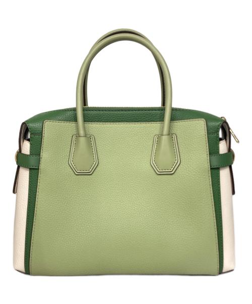 MICHAEL KORS（マイケルコース）MICHAEL KORS (マイケルコース) Mercer Medium Color-Block Belted Satchel グリーンの古着・服飾アイテム