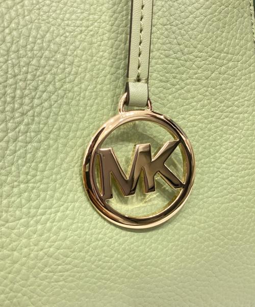 MICHAEL KORS（マイケルコース）MICHAEL KORS (マイケルコース) Mercer Medium Color-Block Belted Satchel グリーンの古着・服飾アイテム
