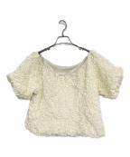 emmi atelierエミアトリエ）の古着「ワッシャーオフショルブラウス」｜ベージュ