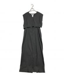 RIM.ARK（リムアーク）の古着「V-neck tops and SK arrange set」｜グレー