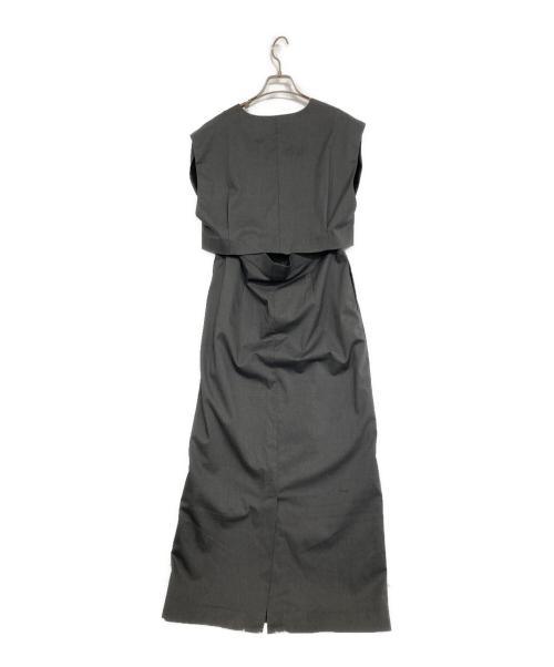 RIM.ARK（リムアーク）RIM.ARK (リムアーク) V-neck tops and SK arrange set グレー サイズ:36の古着・服飾アイテム