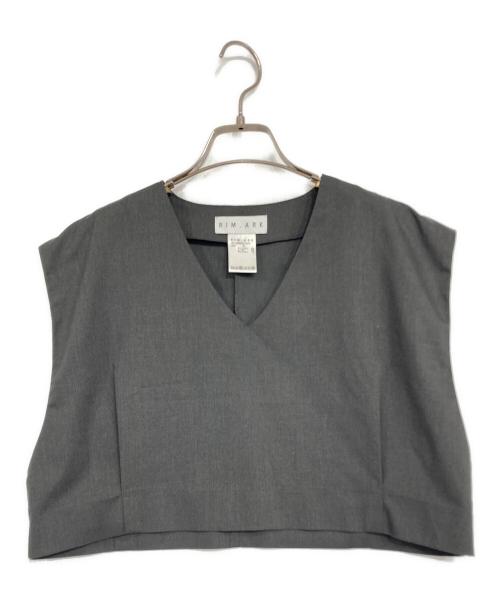 RIM.ARK（リムアーク）RIM.ARK (リムアーク) V-neck tops and SK arrange set グレー サイズ:36の古着・服飾アイテム